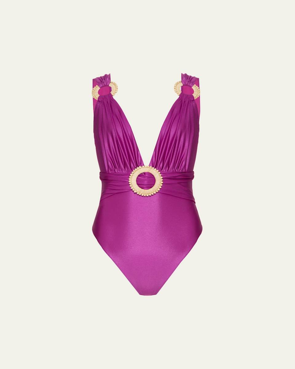 Groovy Plunge One-Piece Swimsuit
